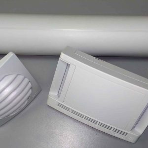 EHT816 Комплект стенового приточного клапана EHT 780 + AEA 778 + воздуховод 0,5 м. D100 мм