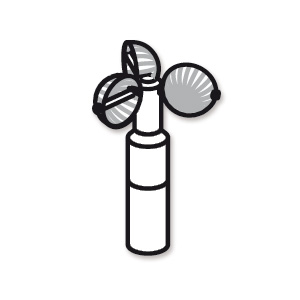 AVE347 Измеритель скорости ветра для VBP ms