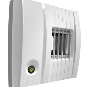 BXC1918 (402) VOC Вытяжная решетка, фиксированный расход воздуха 12-80/130 м³/ч, пиковый расход воздуха от датчика VOC, соединение Ø 100 мм., 3V DC