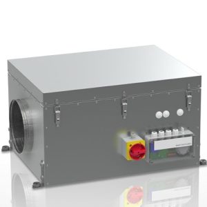 VCZ1085 Центральный вентилятор для жилых и общественных зданий, расход воздуха 1000 м³/ч при 100 Па, макс. мощность 168 Вт, 230V