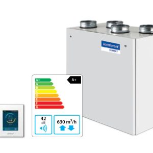 Komfovent OTD (Domekt) P-600-V-E Вертикальная приточно-вытяжная установка с автоматикой GTC, фильтр F7/M5