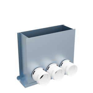 Flexag FL-PFP-300x100/75x3 пленум напольный, 300x100, на 3 выxода FL