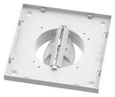 XD Рамка для решетки Ø125 - 174 x 174 мм. (с регулируемым зазором), белая, про-во Бельгия (арт. 801188)