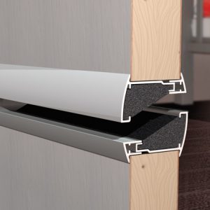 Silendo INOX переточная звукопоглощающая дверная решетка из алюминия, цвет стальной, Бельгия