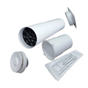 Velco VT 100 Приточный клапан в стену с термостатом и фильтром, без наружной решетки (арт. 801000)