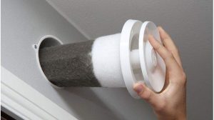 Монтаж приточного стенового клапана с фильтром