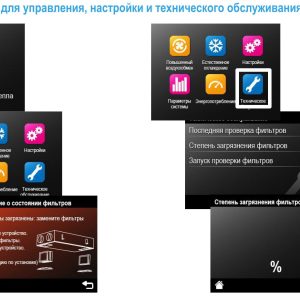 Сенсорная панель управления, цветной дисплей